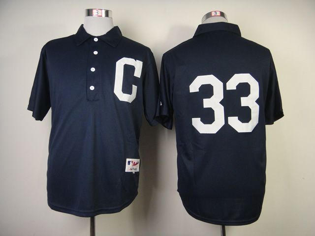 Men Cleveland Indians #33 Swisher Blue 1902 MLB Jerseys->cleveland indians->MLB Jersey